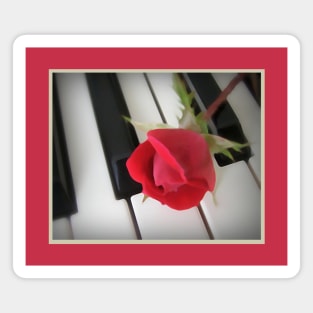 Piano Rose Magnet